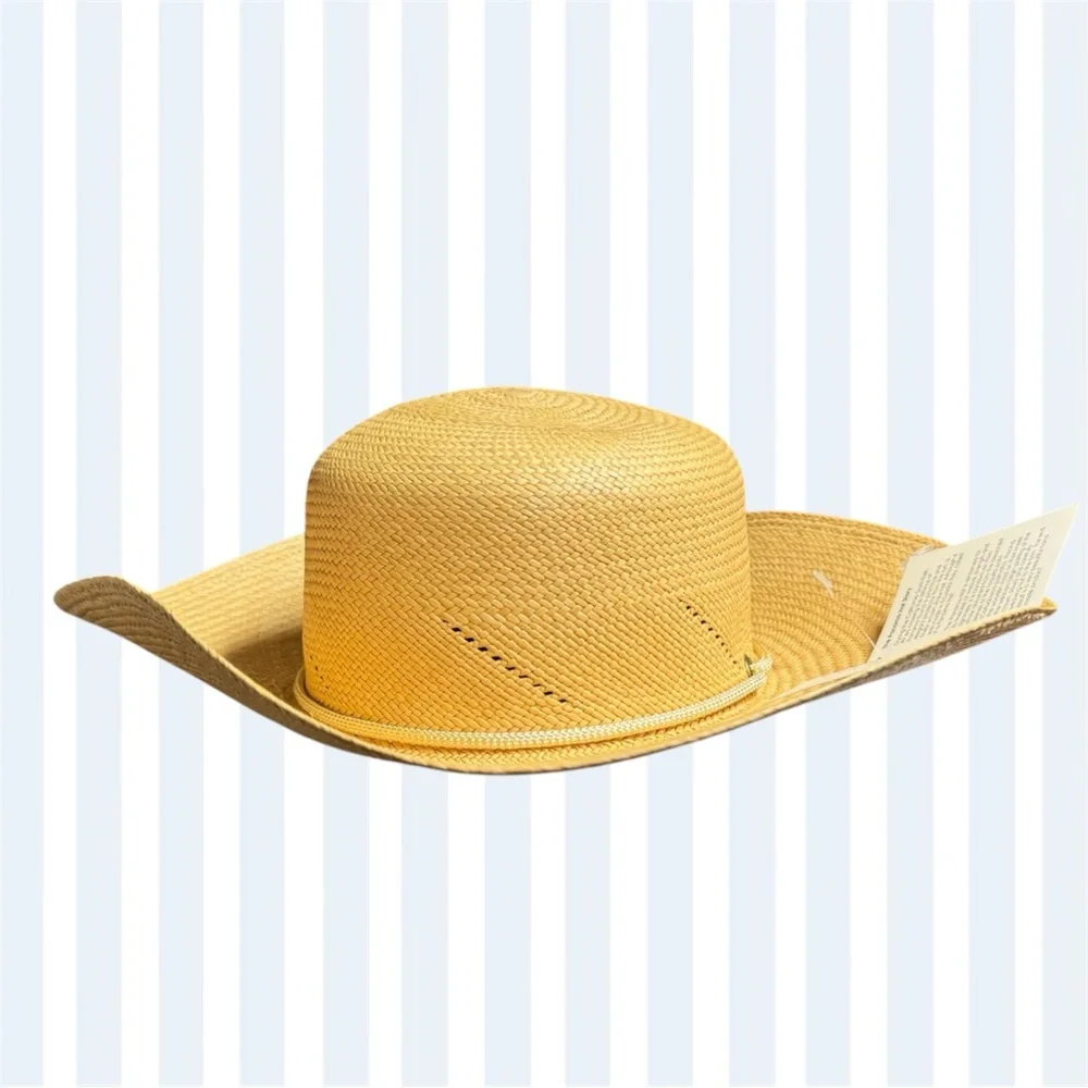 NWT Pantropics Women's Wide Brim Packable Panama Sun Hat Beach Pool Hat